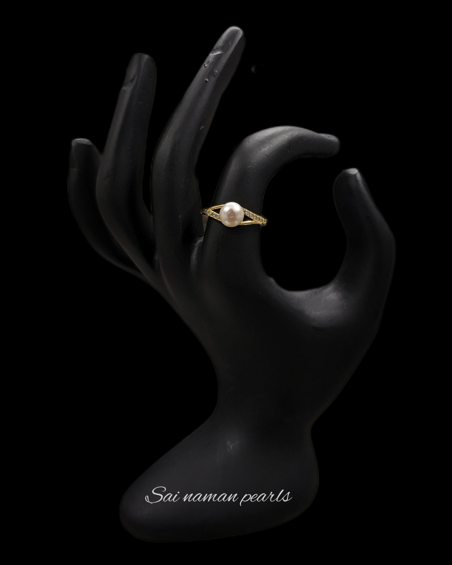 PEARL S SILVER RING