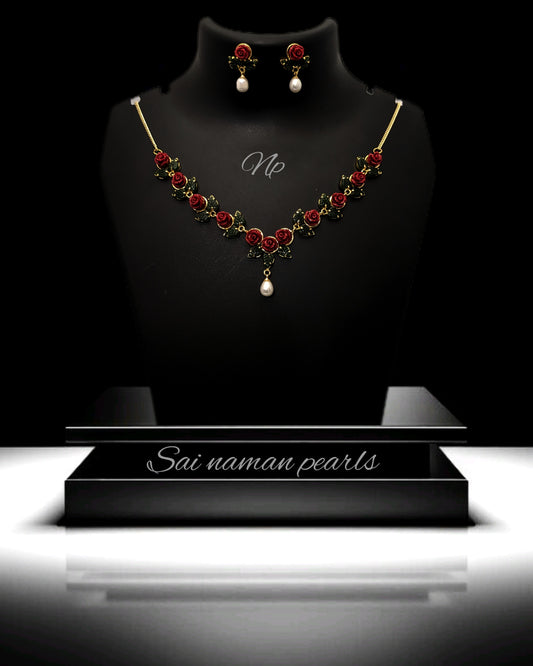 HAND CRAFTED FLOWER COREL SET