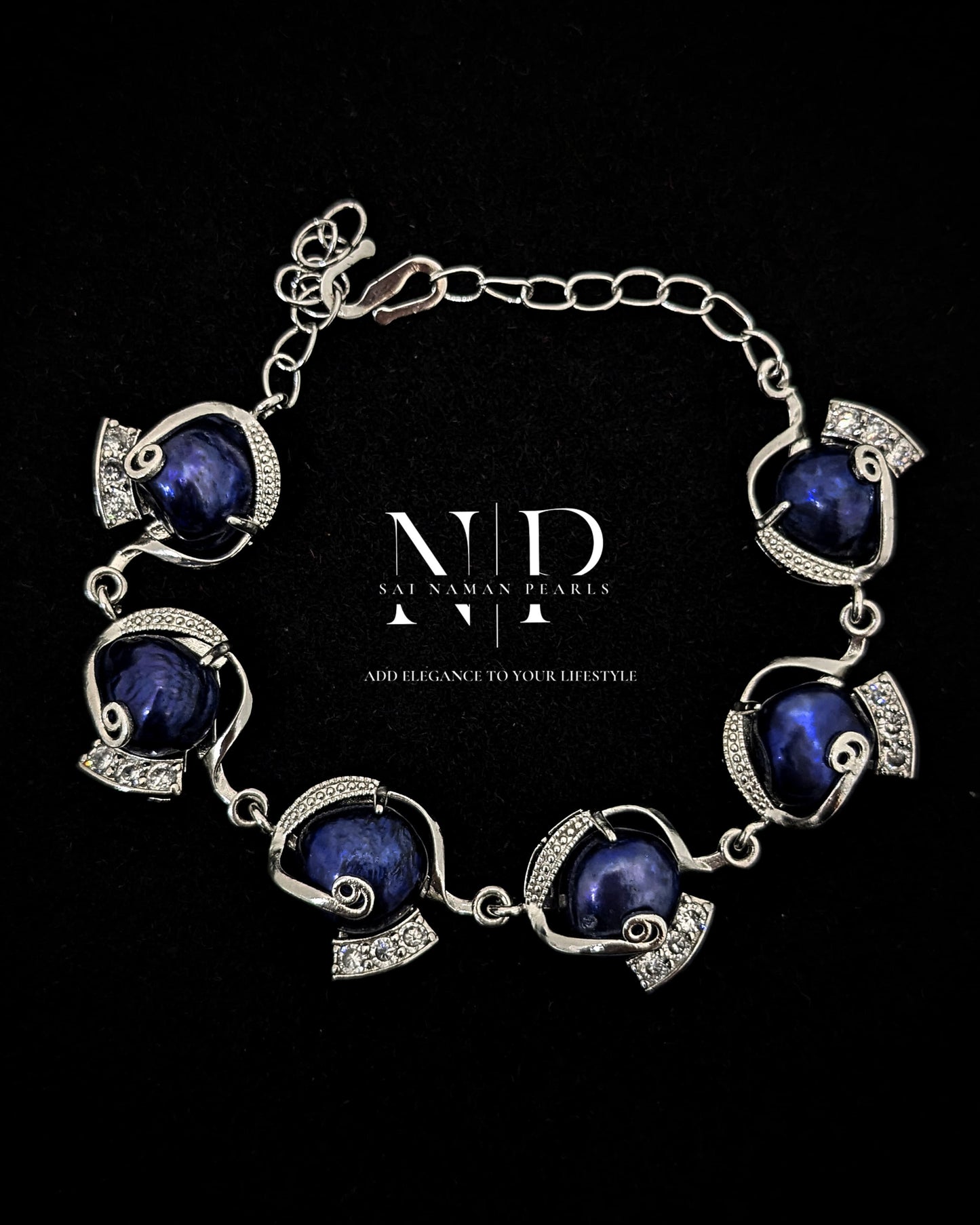 RAW BRAZIL BLUE PEARL BRACELET