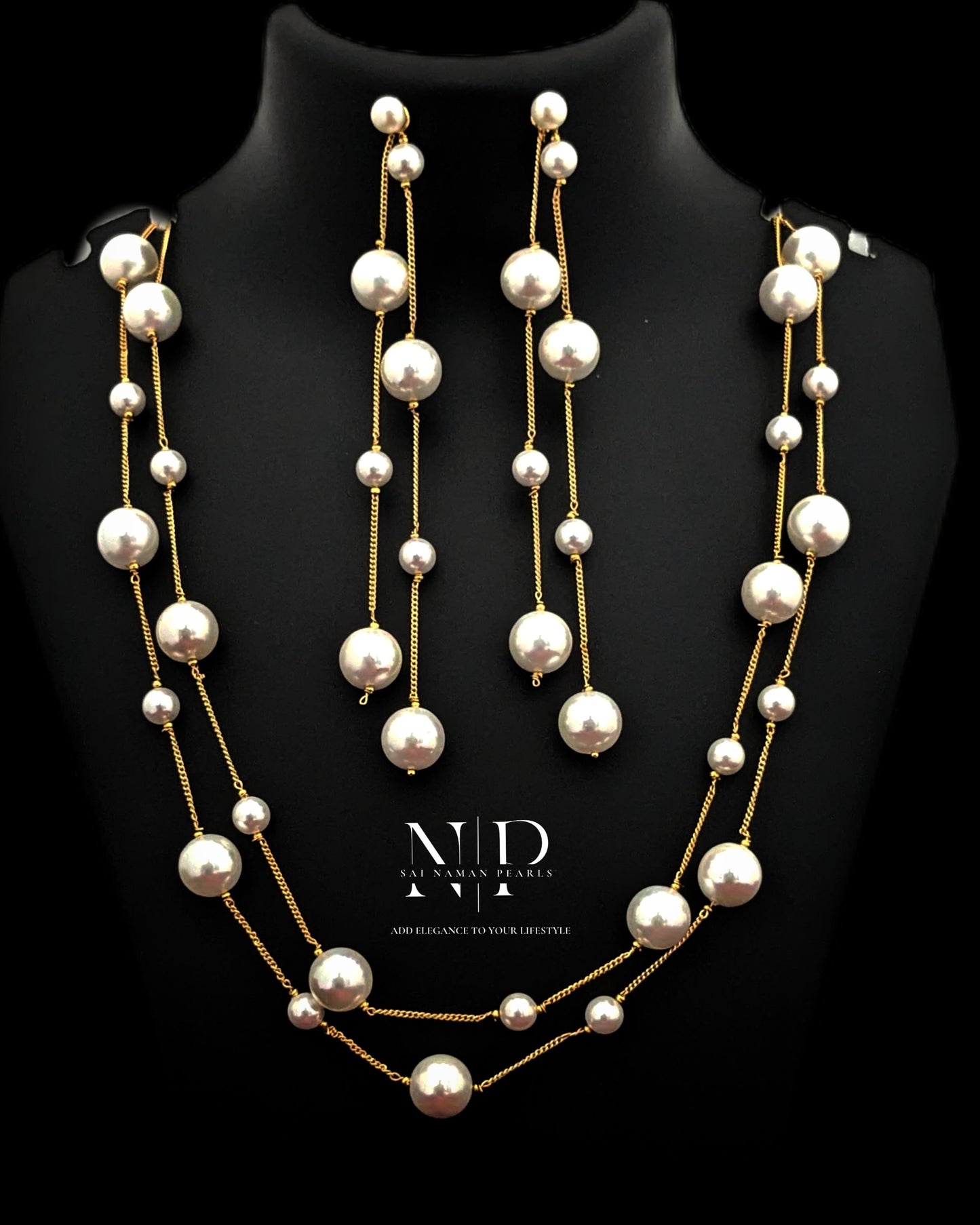 MOP PEARLS STUNNING PEARL SET.